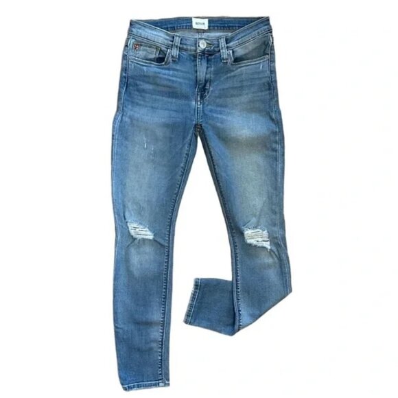πβ¨ HUDSON Women's Low-Rise Distressed Krista Super Skinny Ankle Jeans - Sz 25 β¨ - Picture 2 of 16
